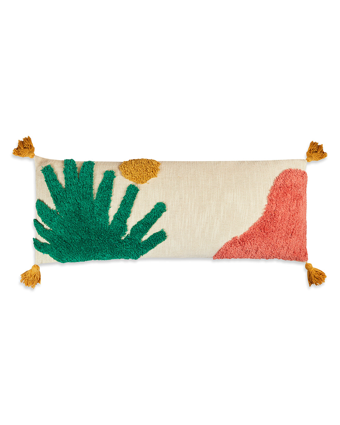 Scenic 14 x 36 Beige Cushion cover with tassle