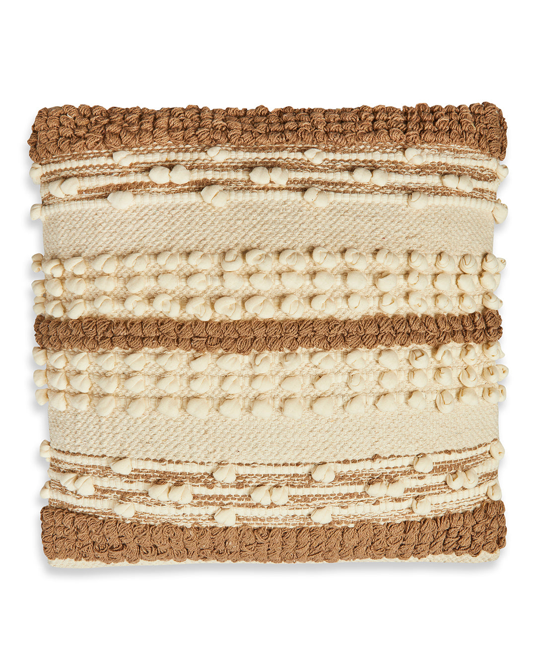 Beige brown knots 16 x 16 Cushion cover - Set of 2