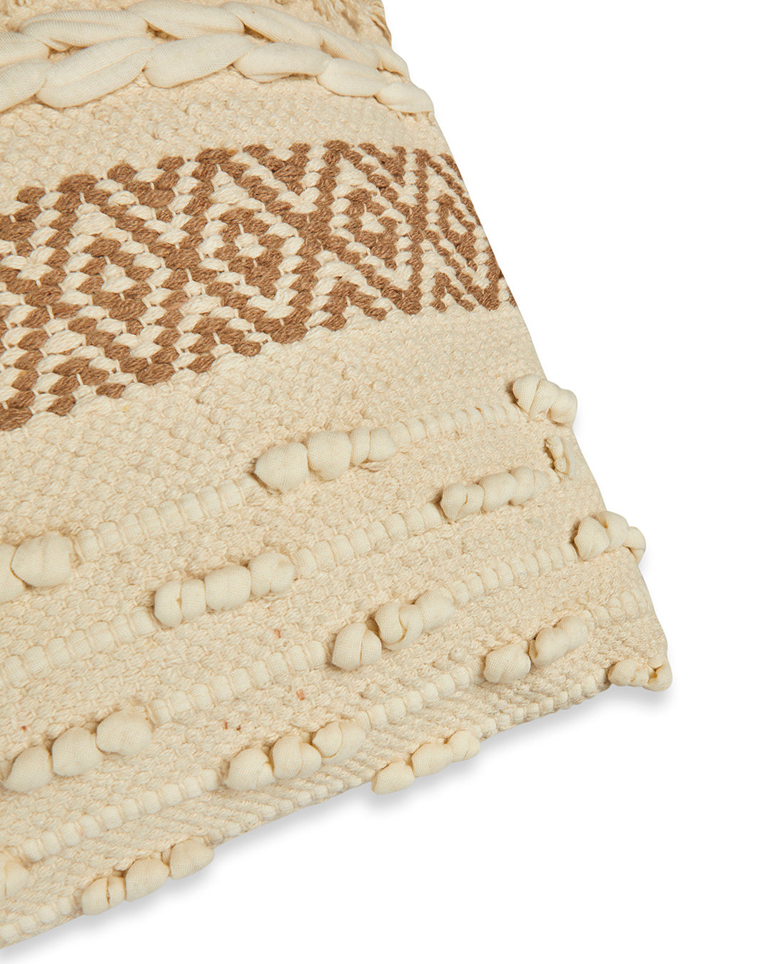 Lovely boho 16 x 16 Beige Cushion cover - Set of 2