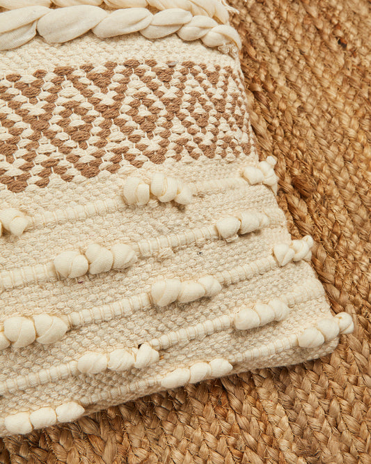 Lovely boho 16 x 16 Beige Cushion cover - Set of 2