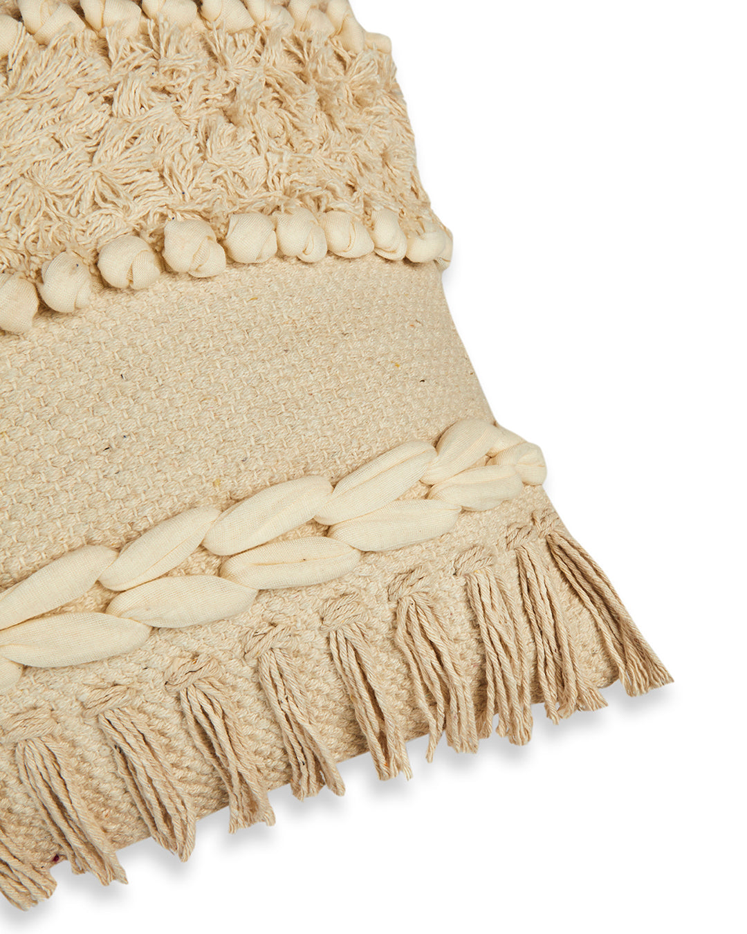 Naturally beautiful 16 x 16 Beige Cushion cover - Set of 2
