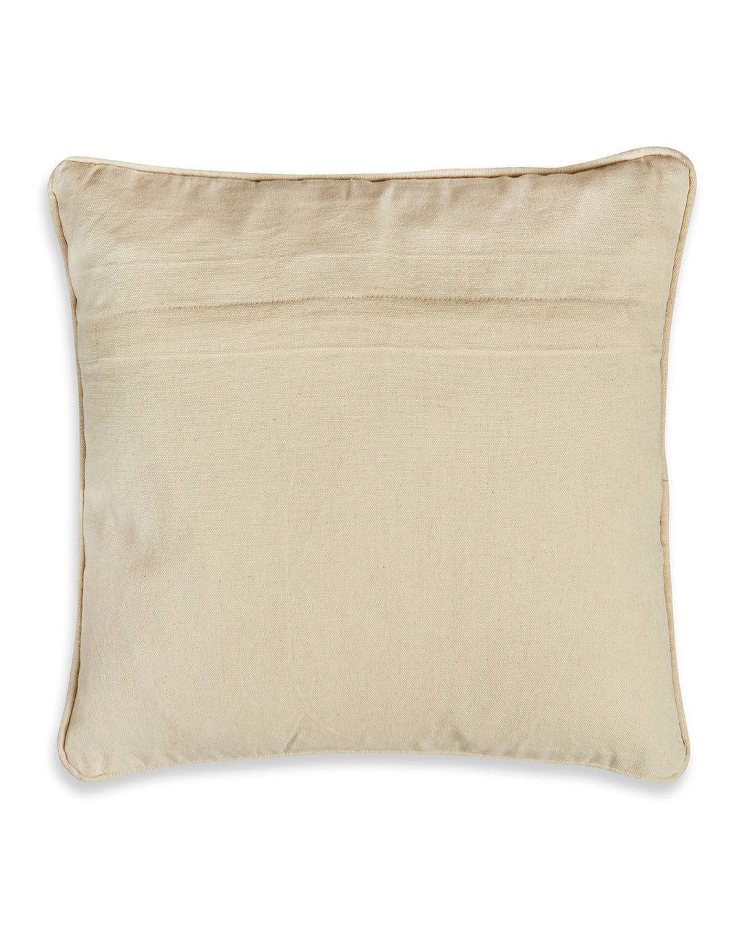 Colourful Embroidery 16 x 16 Beige Cushion cover - Set of 2