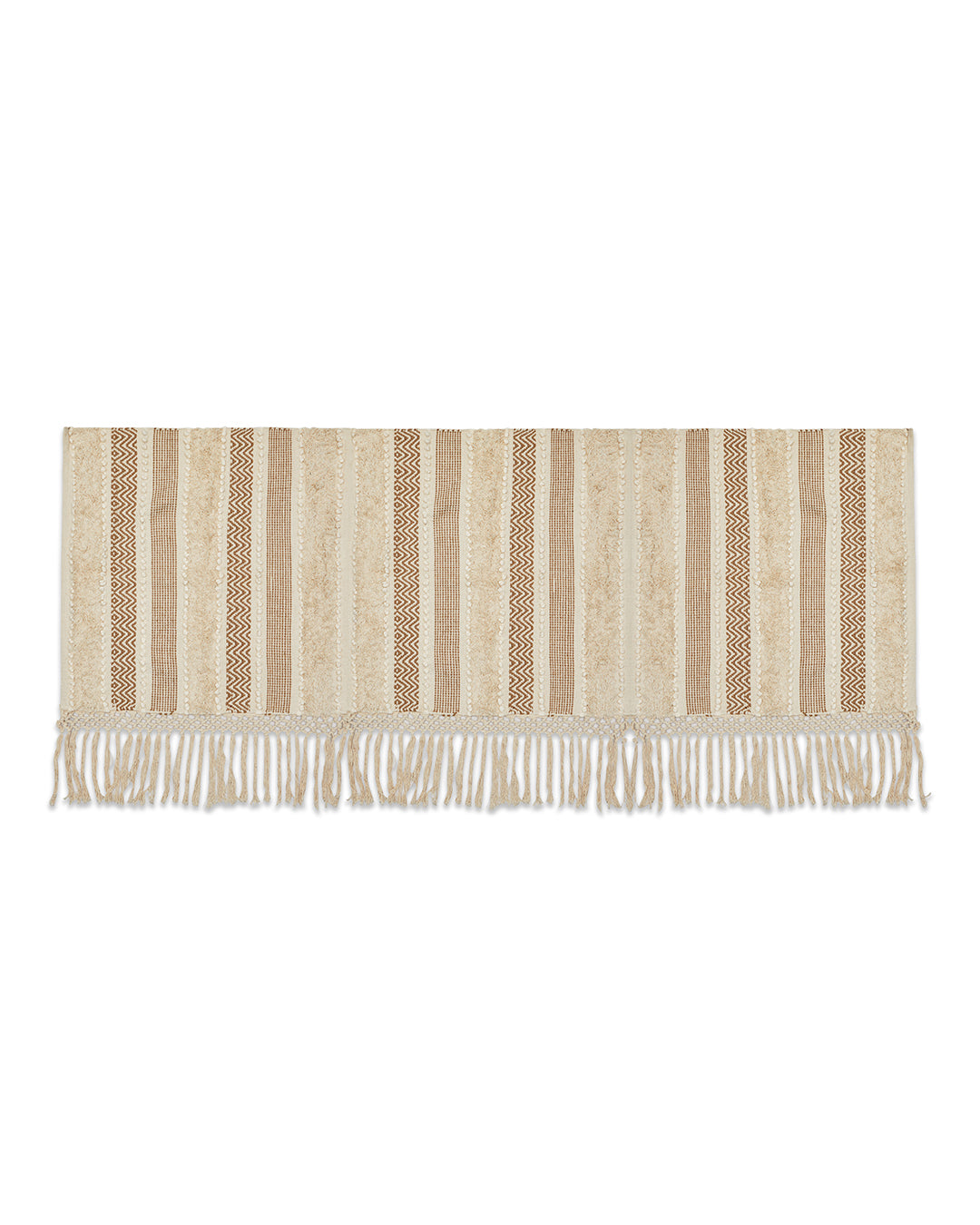 Lovely Beige 3 seater sofa cover with tassles