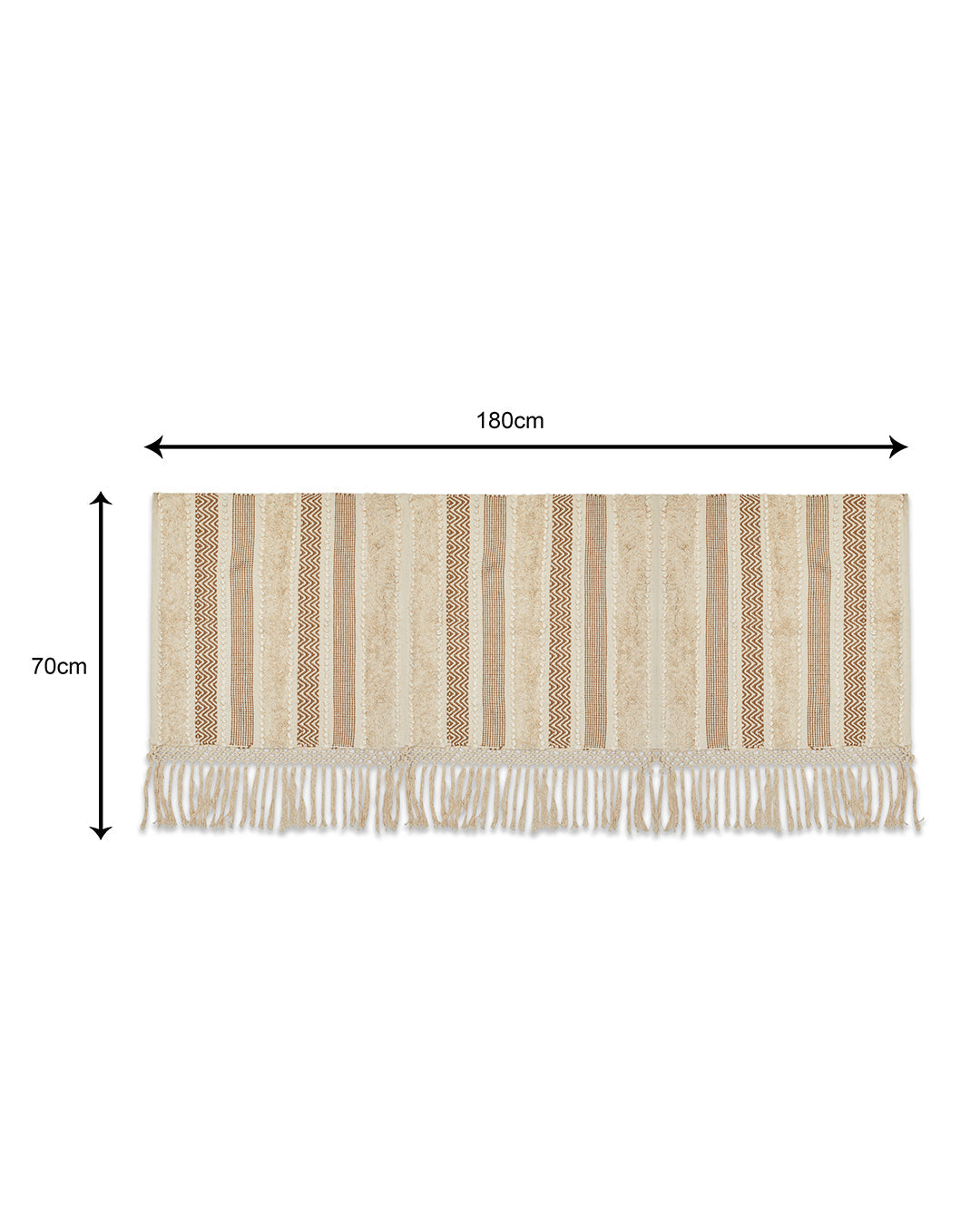 Lovely Beige 3 seater sofa cover with tassles