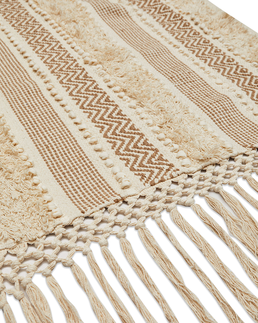 Lovely Beige 3 seater sofa cover with tassles