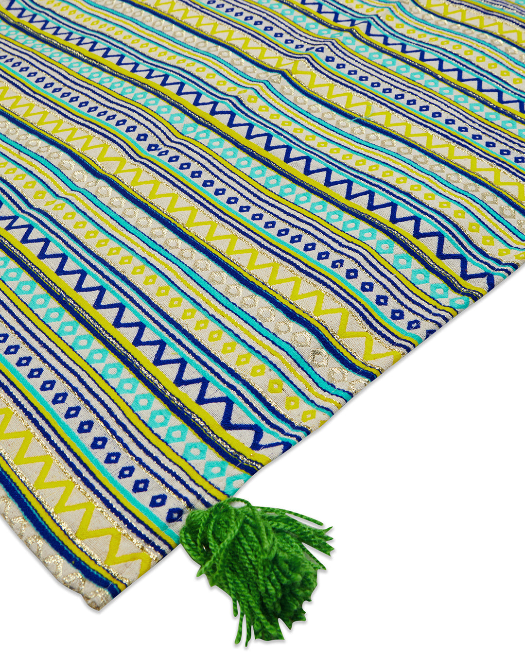 Green Jacquard 2 Seater Sofa Cover