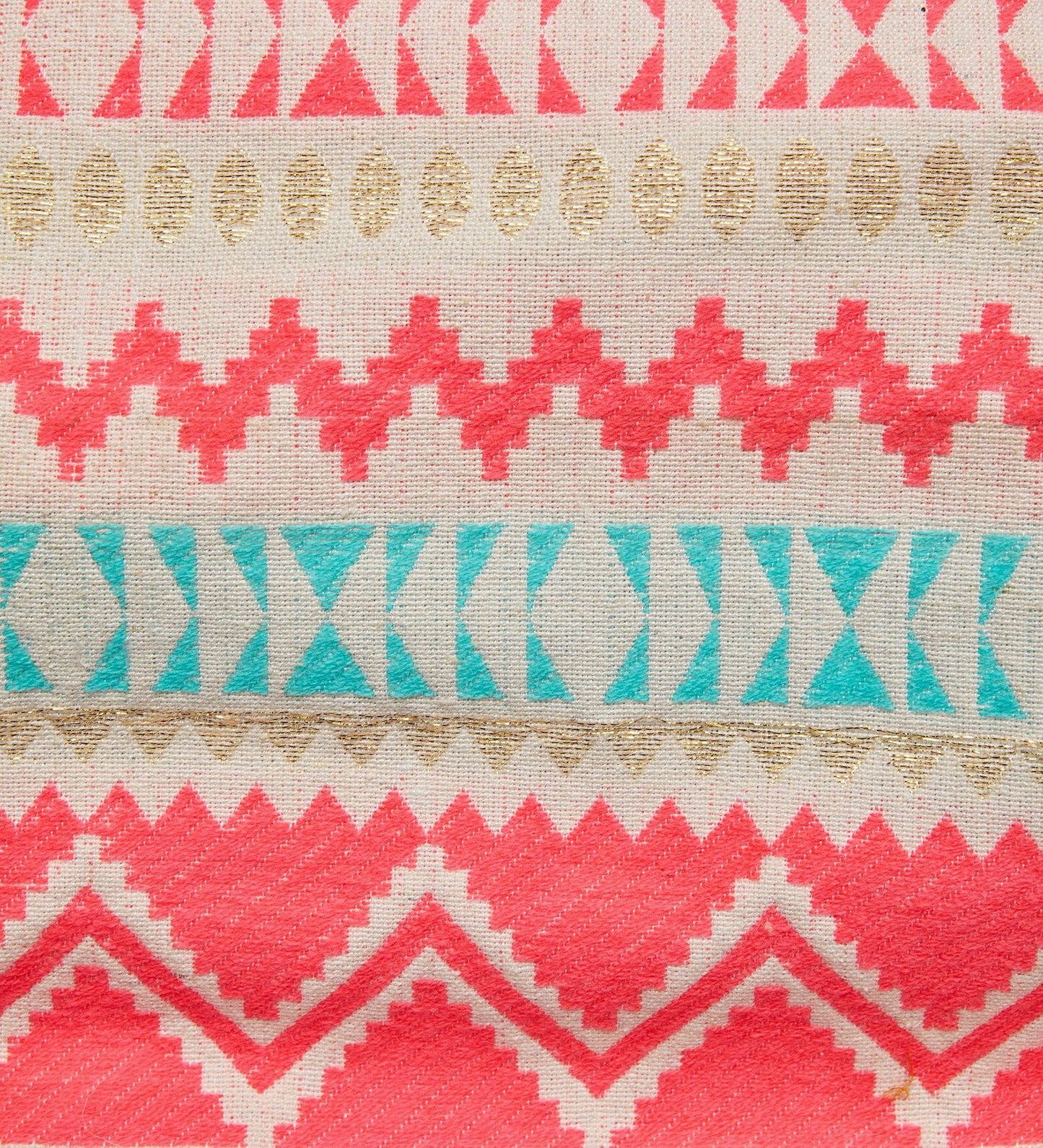 Sea Green Pink Tassled Sofa Throw Blanket