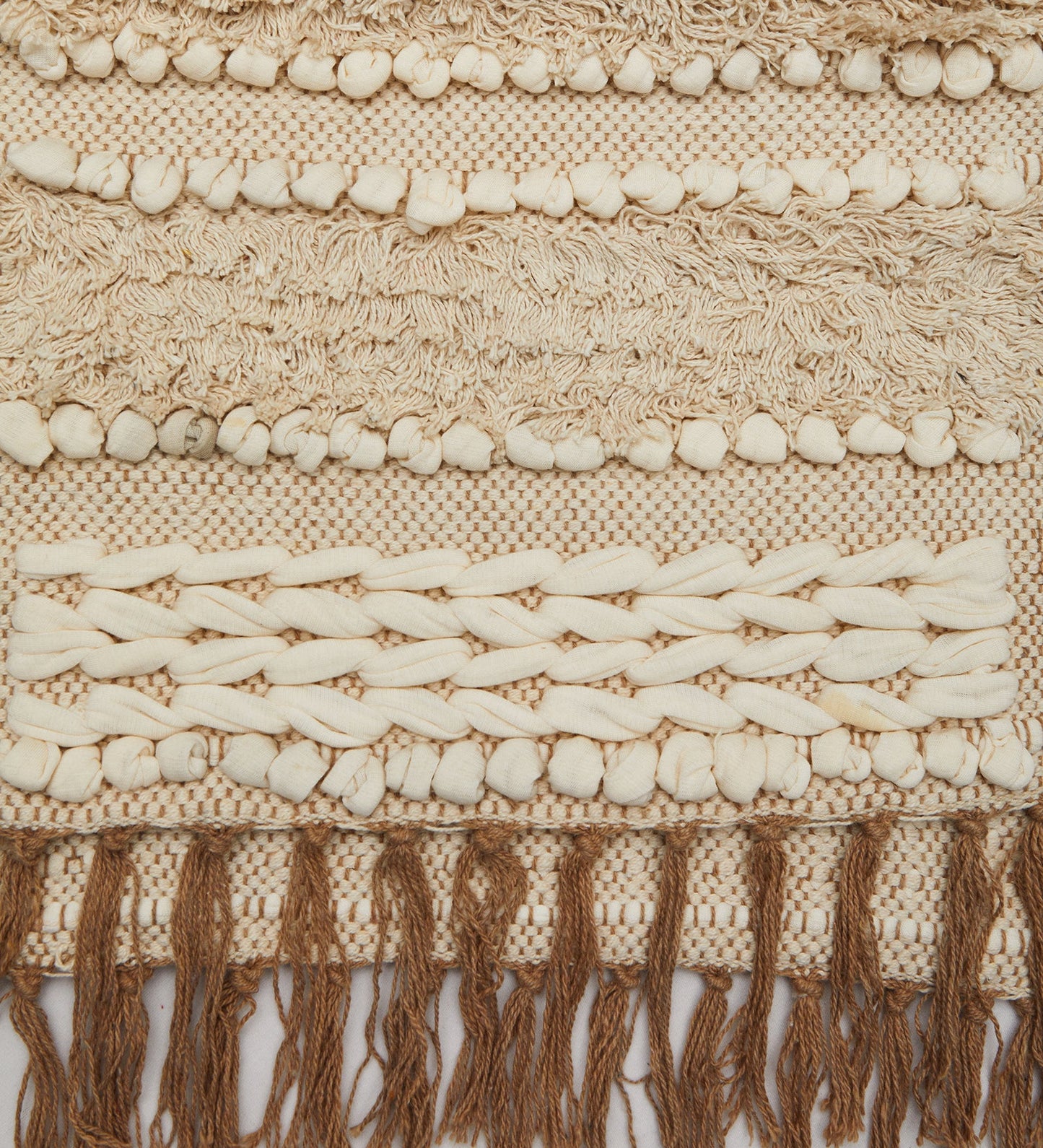 Bohemian table runner with tassles