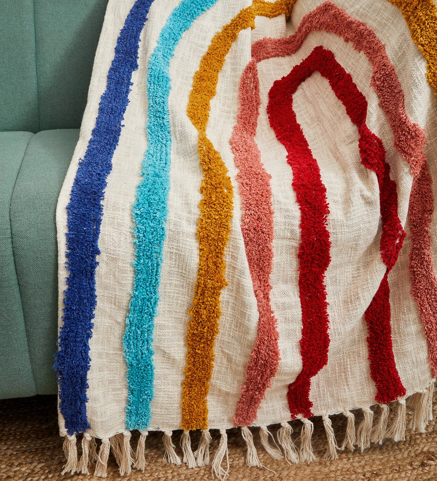 Rainbow throw blanket