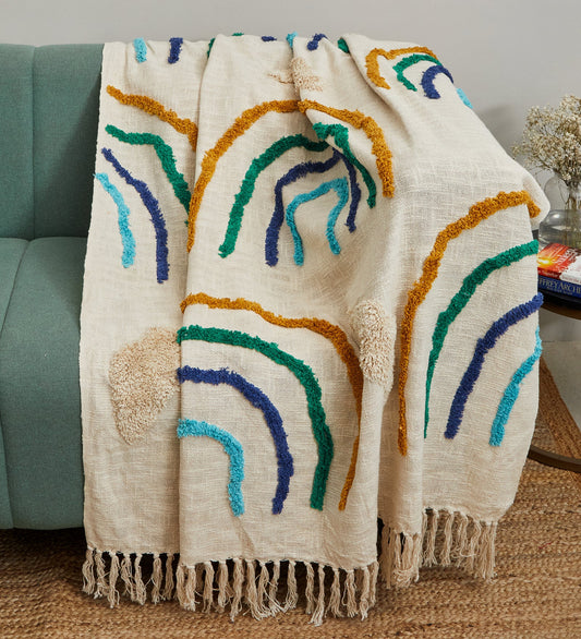 Cute rainbows sofa throw blanket