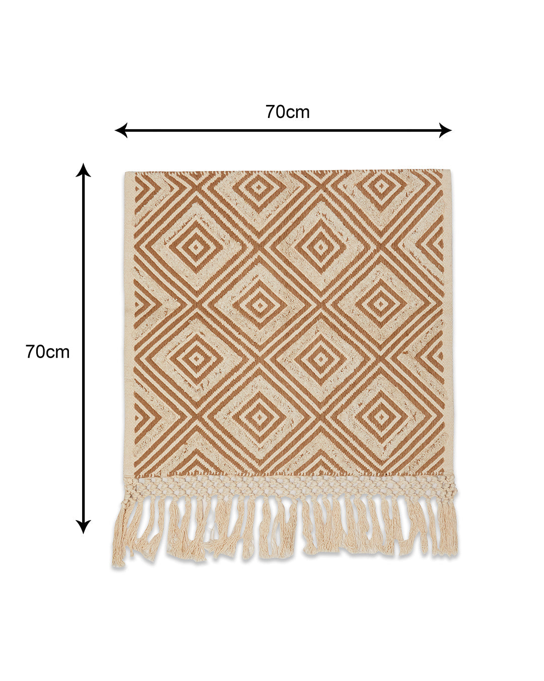 Geometrical Beige 1 seater sofa cover