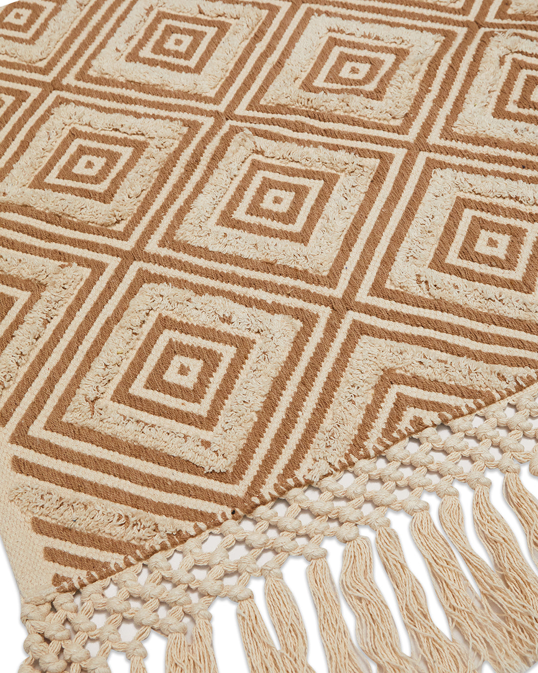 Geometrical Beige 1 seater sofa cover - Set of 2