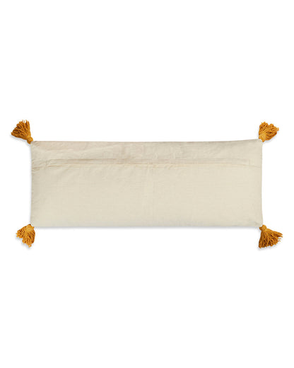 Scenic 14 x 36 Beige Cushion cover with tassle