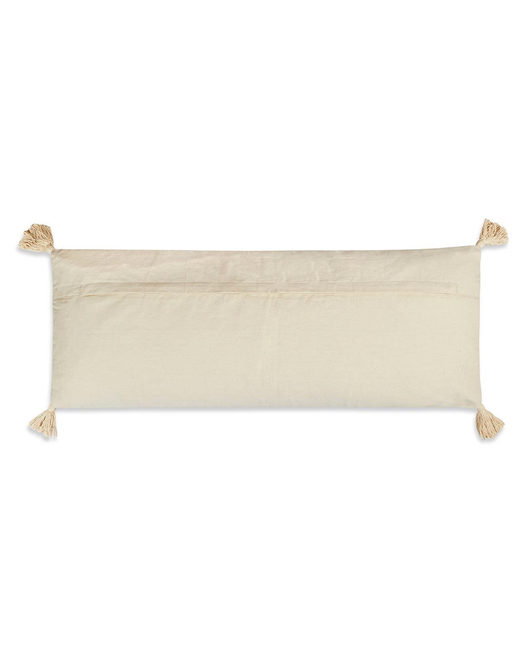 Beige fringes 14 x 36 Cushion cover with tassle