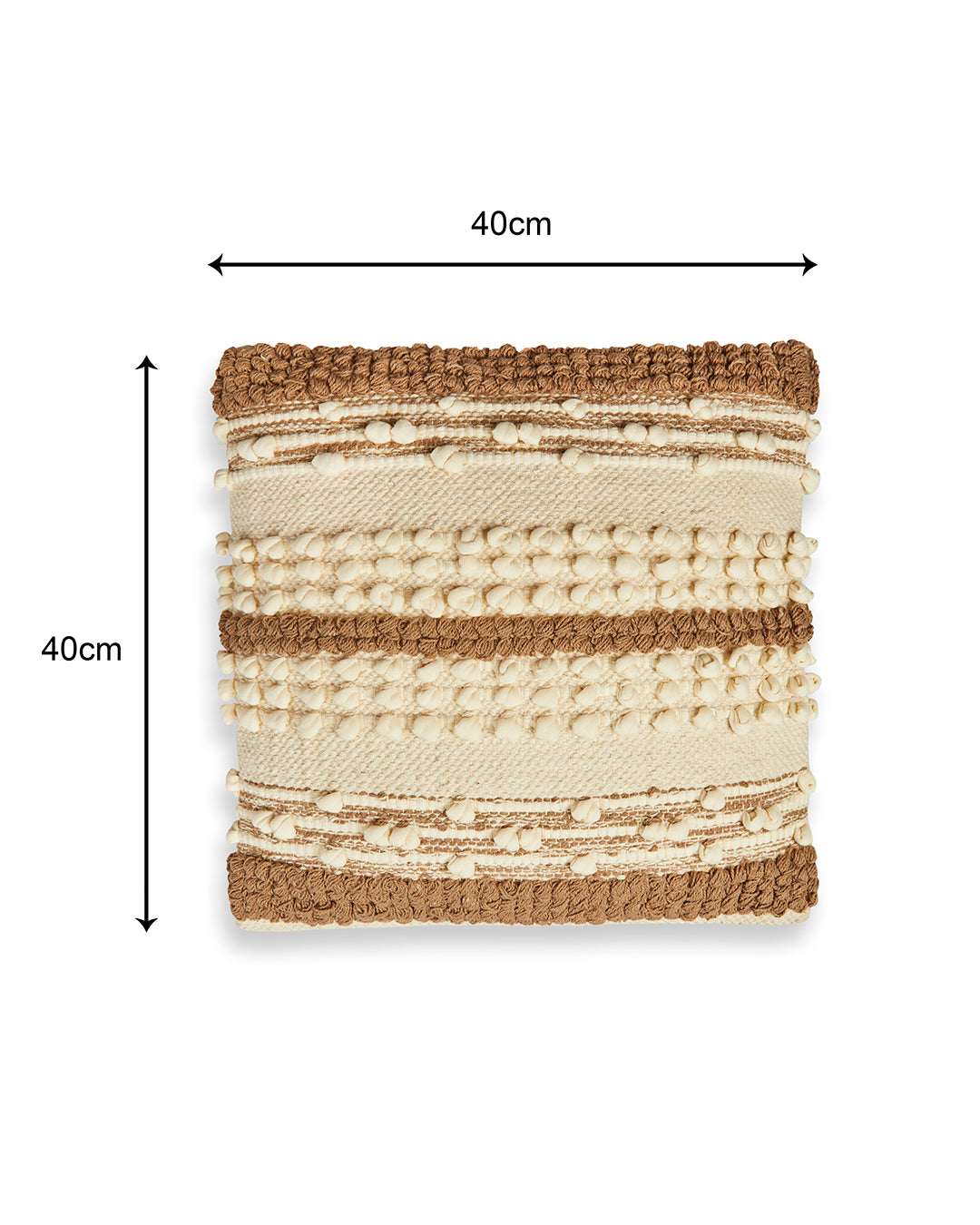 Beige brown knots 16 x 16 Cushion cover - Set of 2