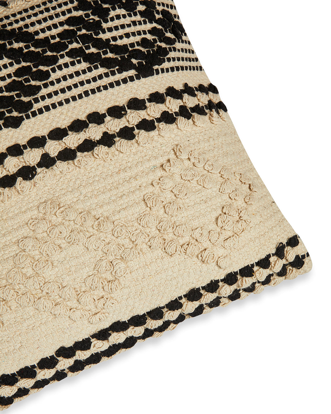 Beige & black 16 x 16 Cushion cover - Set of 2
