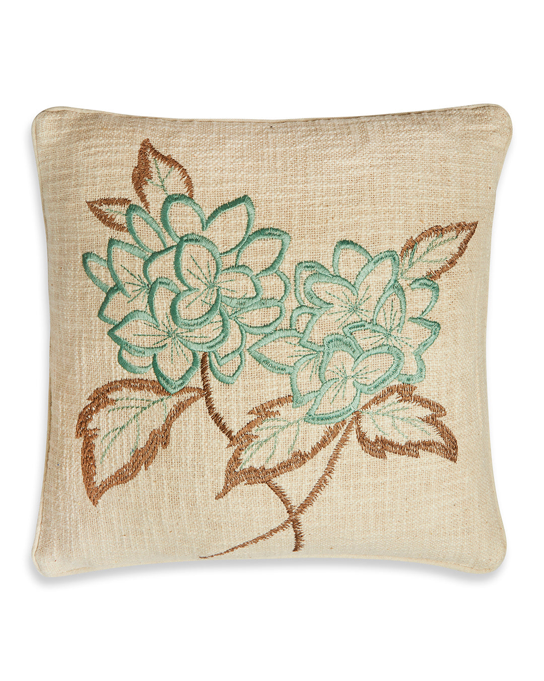 Artistic Embroidery 16 x 16 Beige Cushion cover - Set of 2