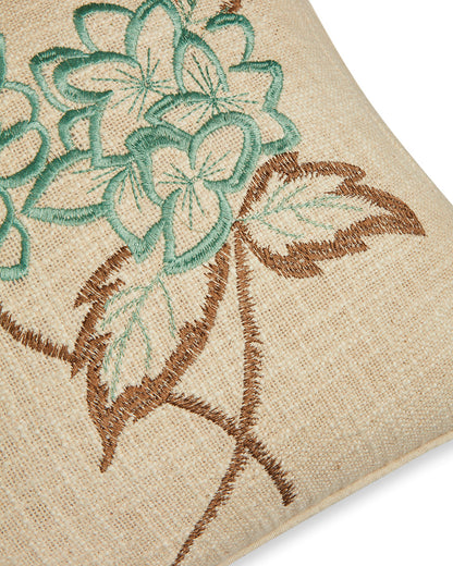 Artistic Embroidery 16 x 16 Beige Cushion cover - Set of 2