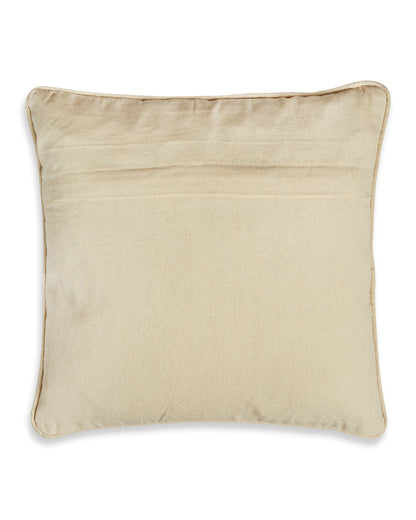 Artistic Embroidery 16 x 16 Beige Cushion cover - Set of 2