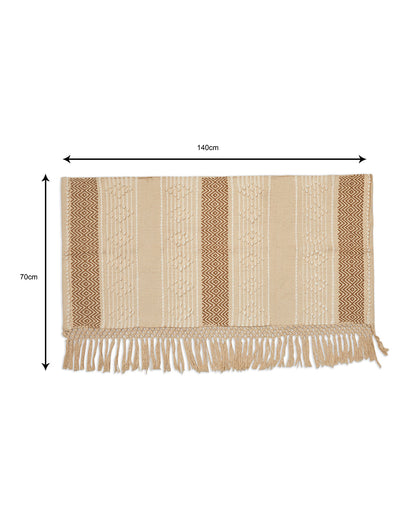 Pearl design 2 seater sofa cover with tassles