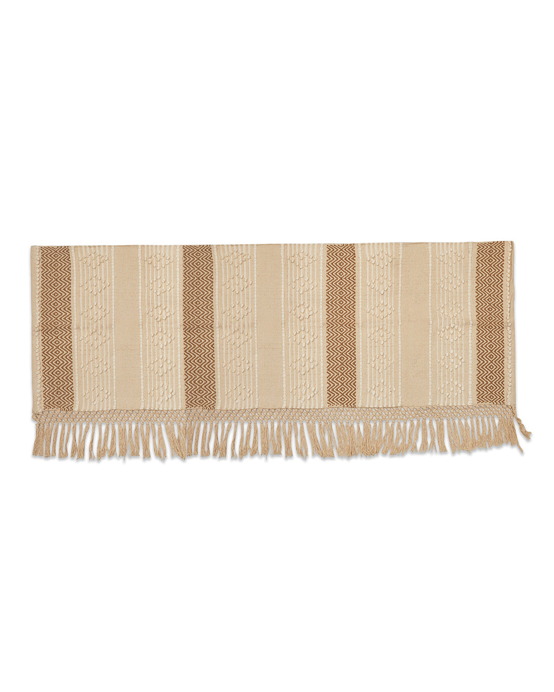 Pearl design 3 seater sofa cover with tassles