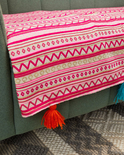 Artistic festive jacquard 2 seater sofa cover