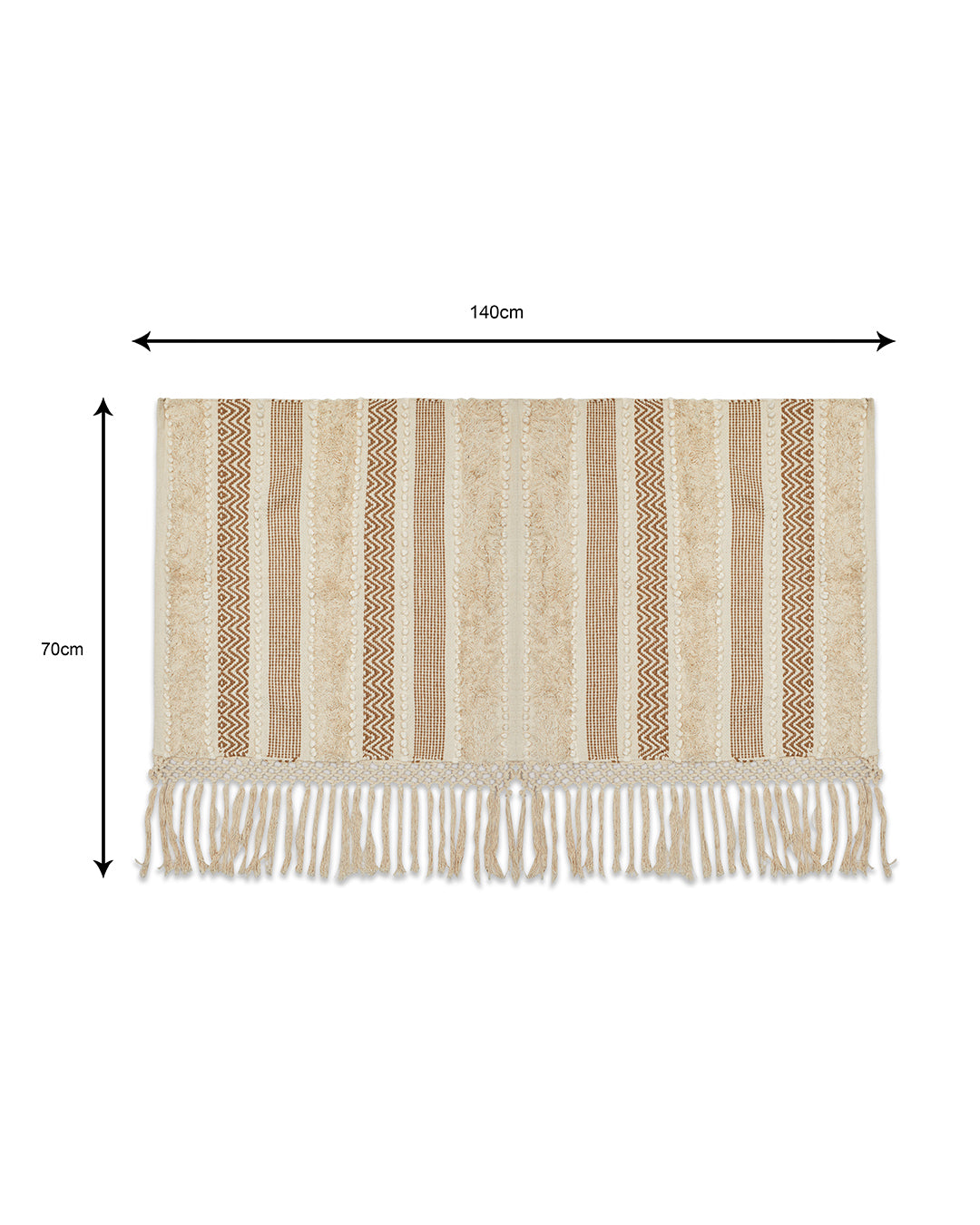 Lovely Beige 2 seater sofa cover with tassles