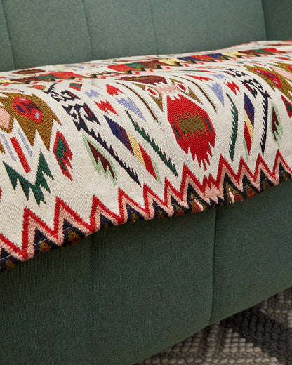 Moroccan pattern jacquard 2 seater sofa cover