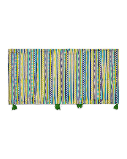 Green jacquard 2 seater sofa cover