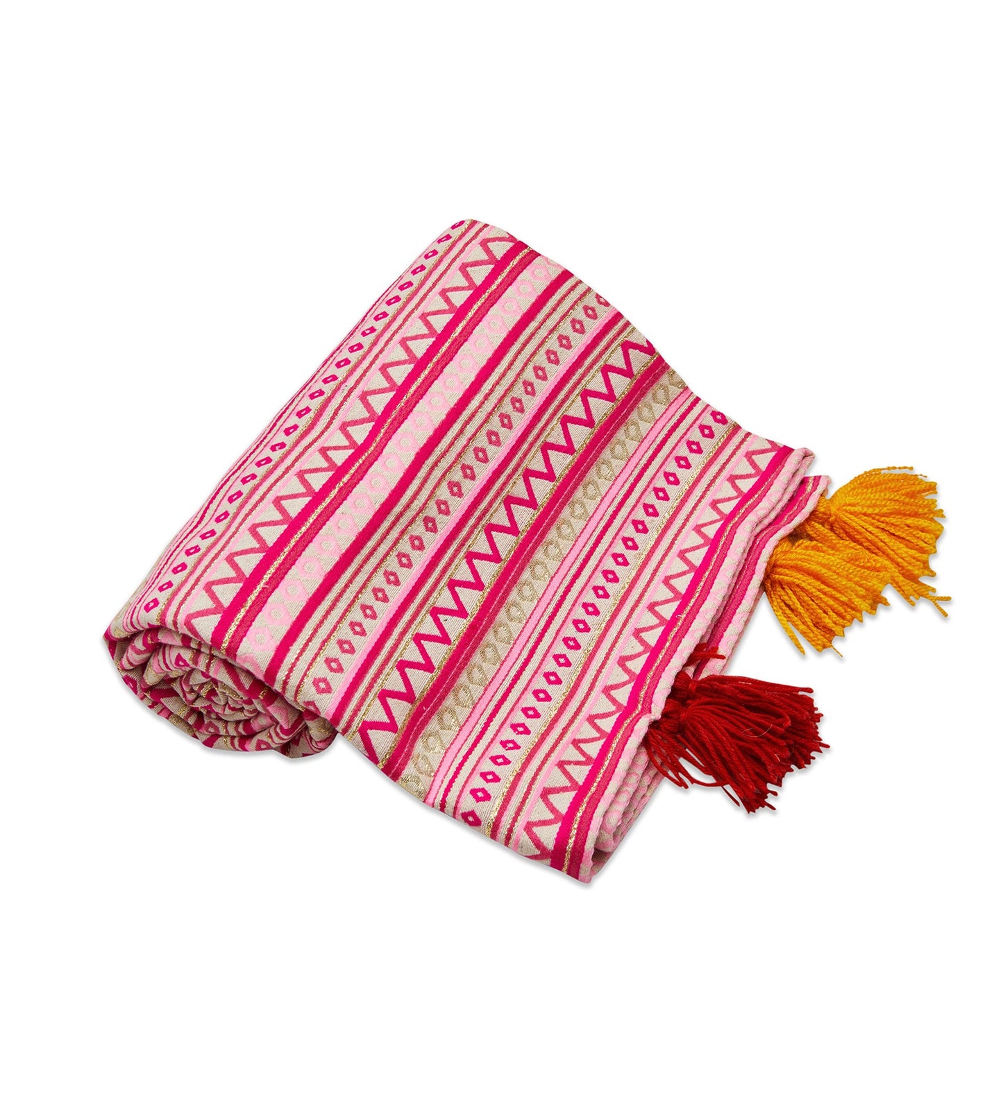 Artistic pink sofa throw blanket
