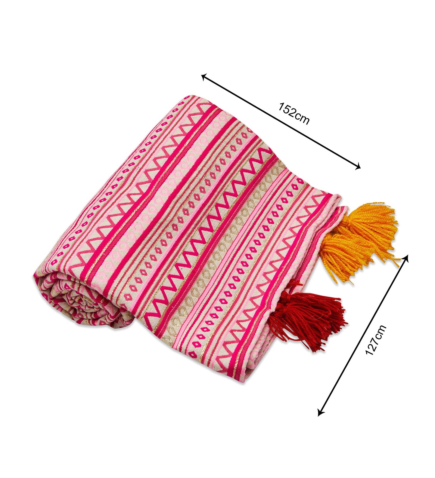 Artistic pink sofa throw blanket