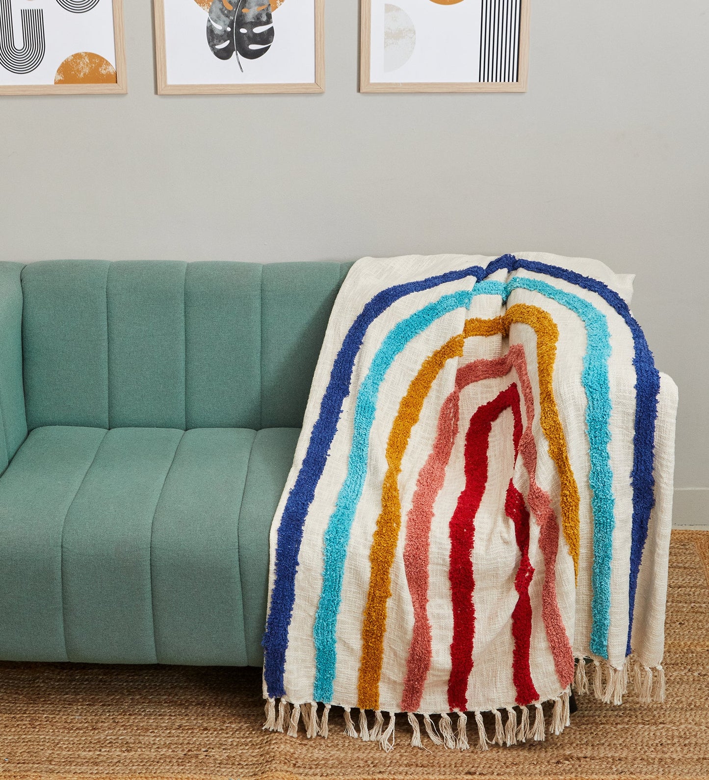 Rainbow throw blanket