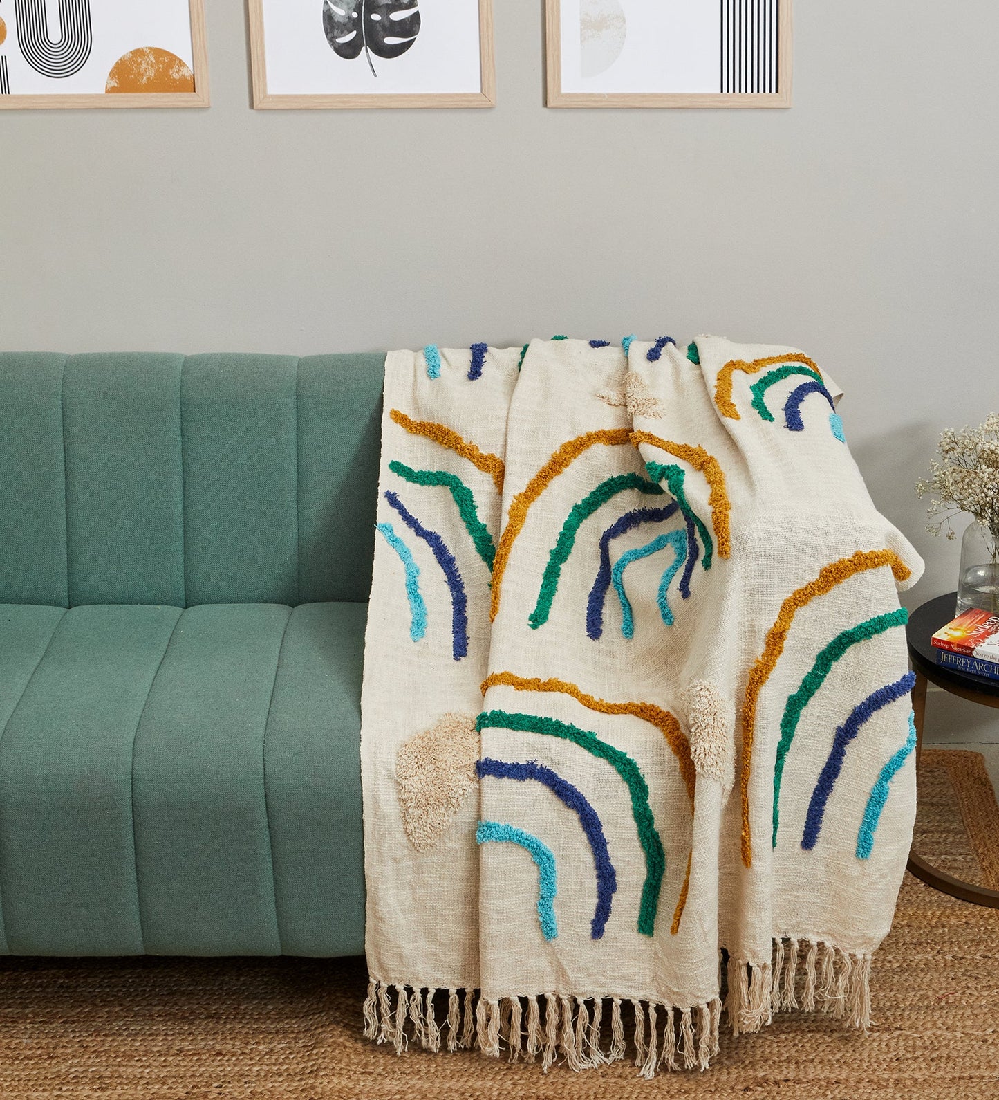 Cute rainbows sofa throw blanket
