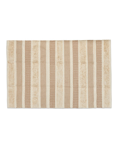 JutiePie Cotton Handloom 4ft x 6 ft carpet