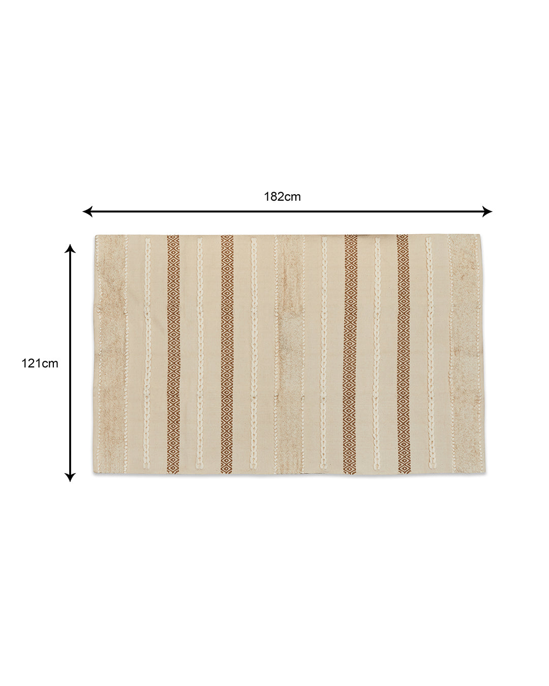 JutiePie Cotton Handloom 4ft x 6 ft carpet