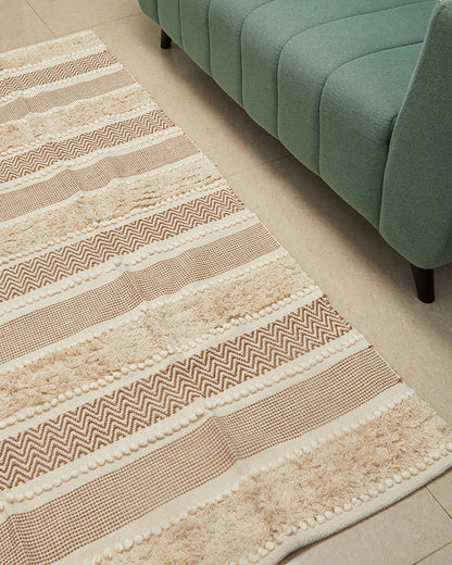 JutiePie Cotton Handloom 4ft x 6 ft carpet