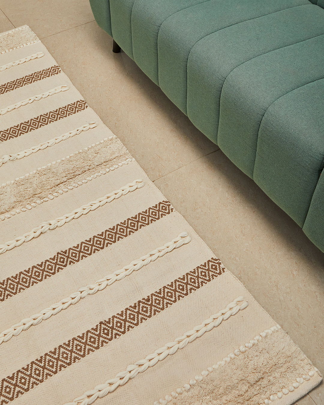 JutiePie Cotton Handloom 4ft x 6 ft carpet