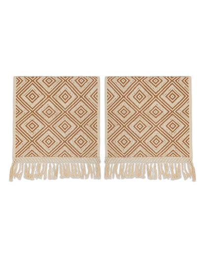 Geometrical Beige 1 seater sofa cover