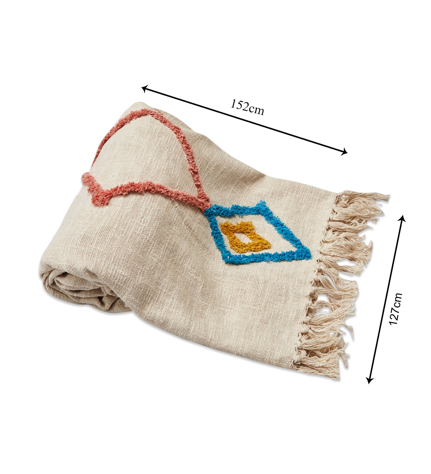 Elegant colorful throw blanket