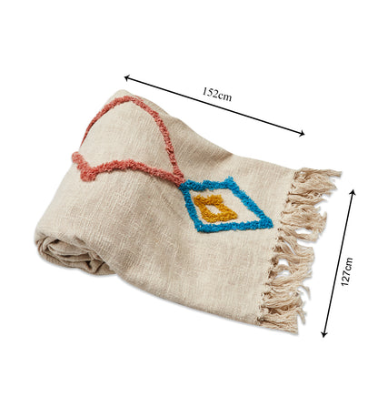 Elegant colorful throw blanket